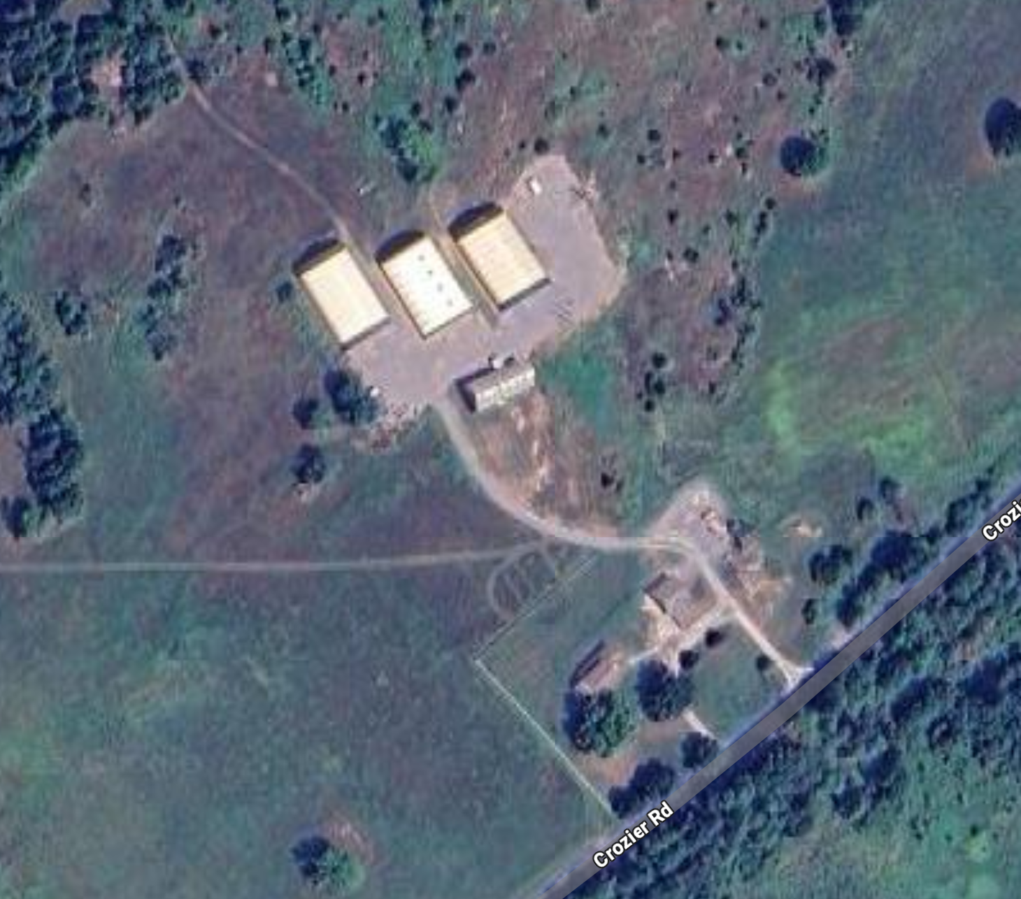 Satellite view of the property